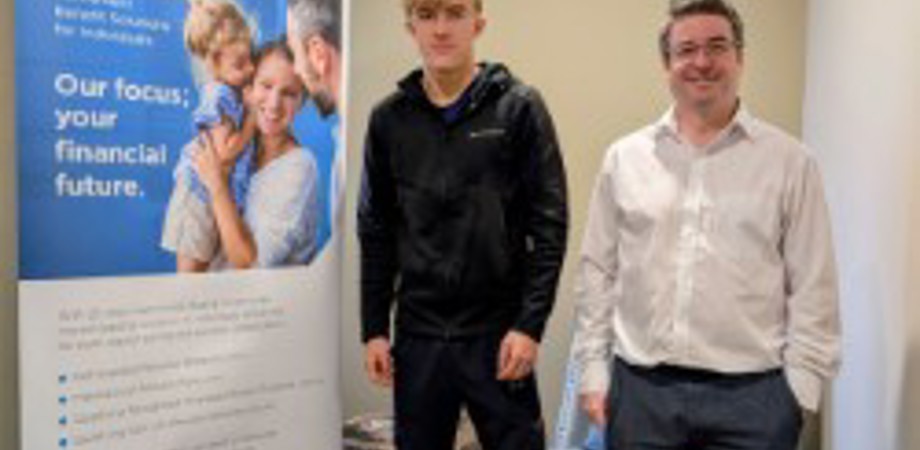 Regan Corrin (left) and Mark Kiernan, CEO, Boal & Co (right)